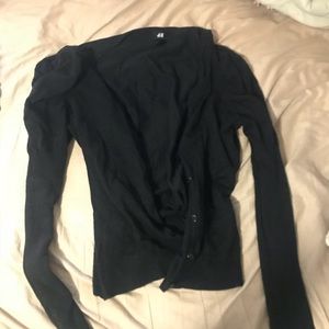 H&M ruched sleeve cardigan